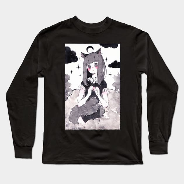 Shining girl Long Sleeve T-Shirt by MinranZhang